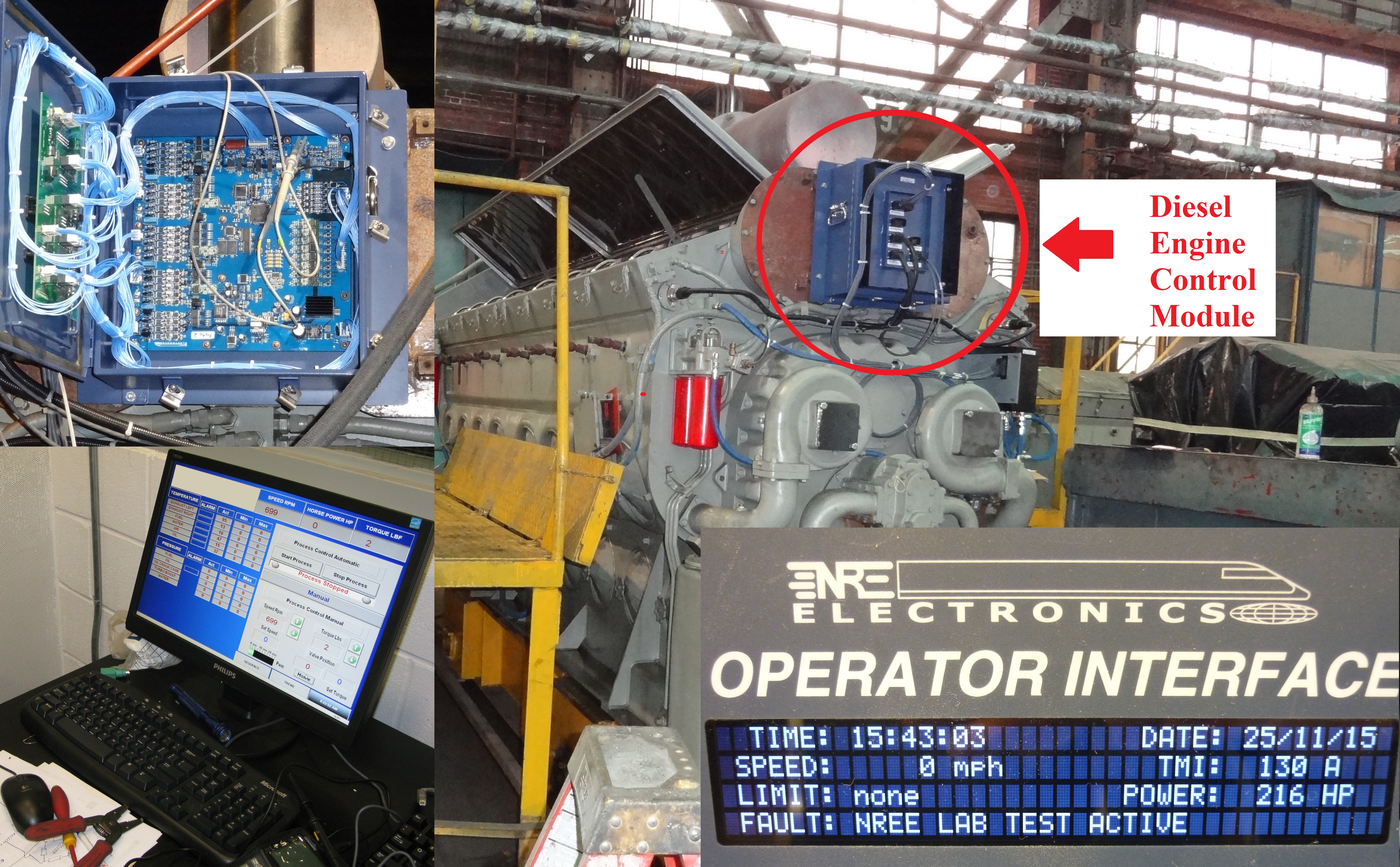 Diesel Locomotive Engine Control Module